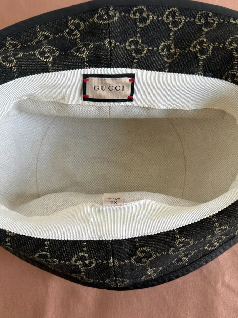 Gucci GG Monogram Canvas Bucket Hat XL 60cm